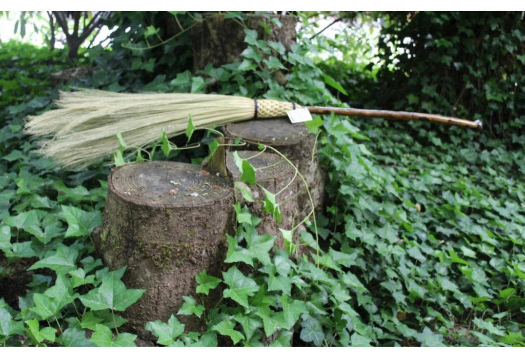 Appalachian Weave Broom on Cherry Handle
