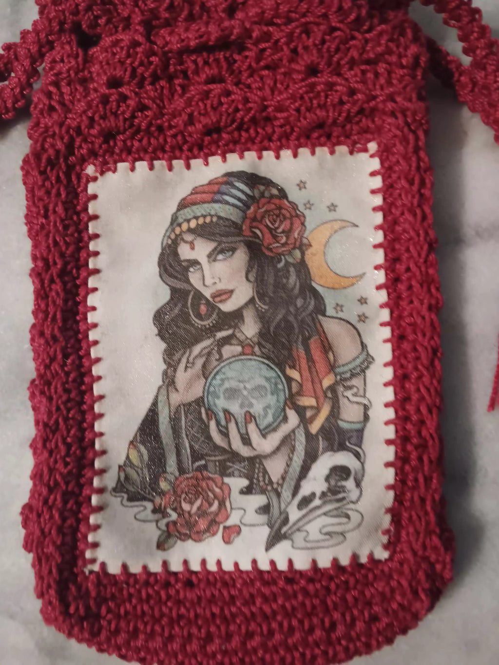 Crystal Gazer Crochet Tarot Bag
