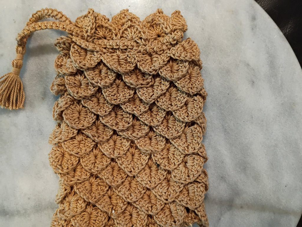 Dragon Scale Crochet Bag