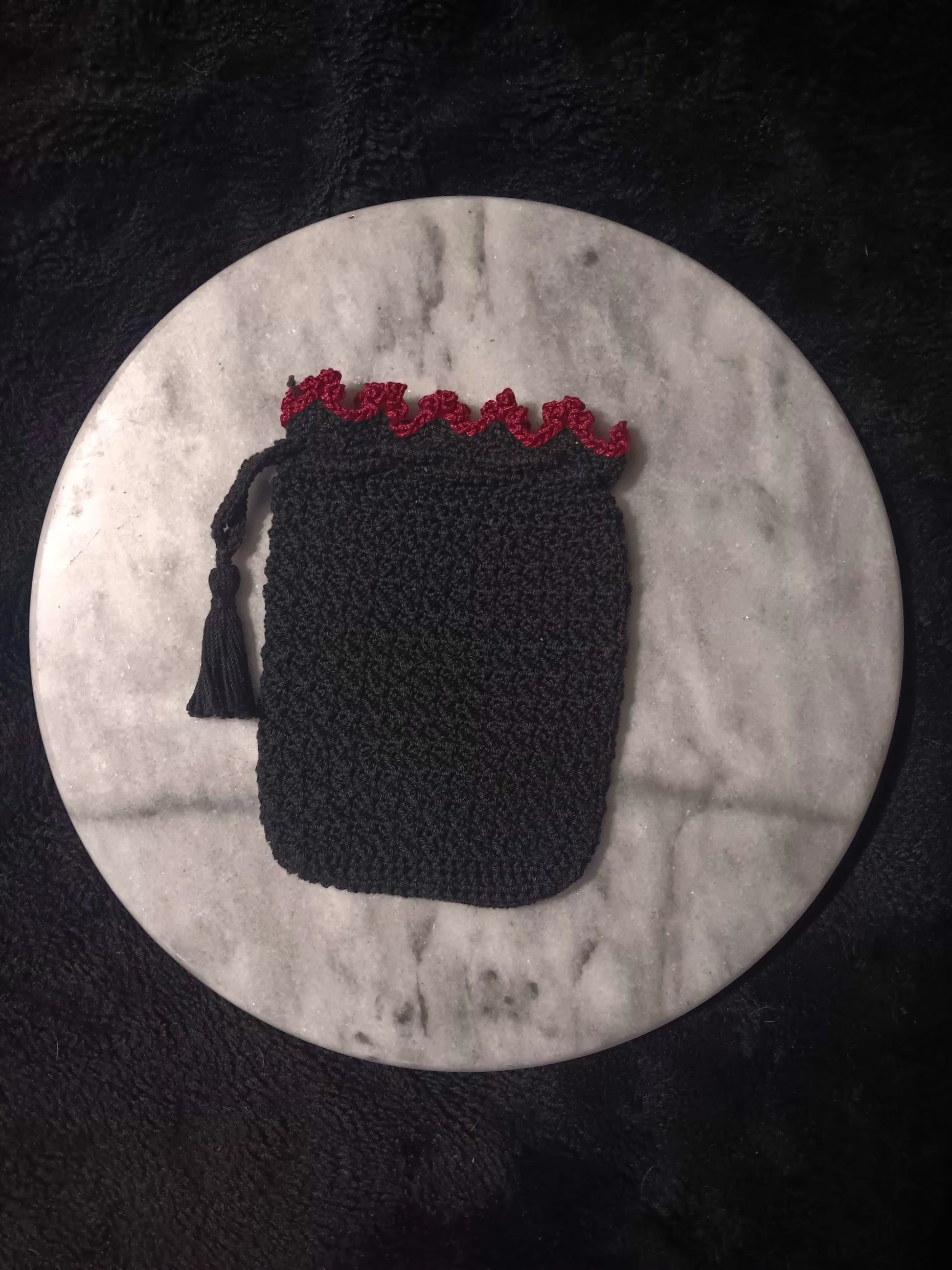 Sugar Skull Cutie Crochet Tarot Bag