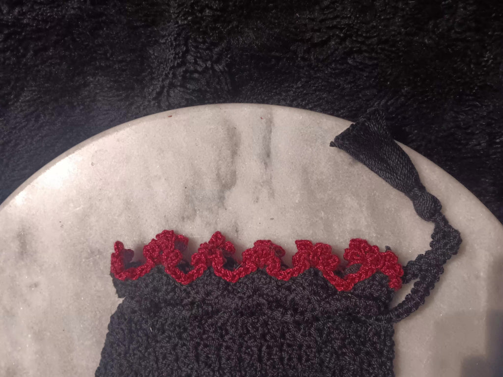 Sugar Skull Cutie Crochet Tarot Bag