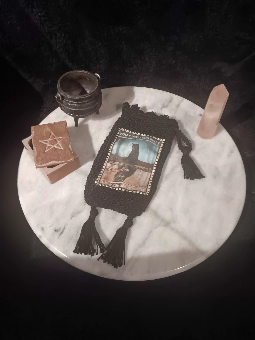 How You See Yourself Crochet Tarot Bag