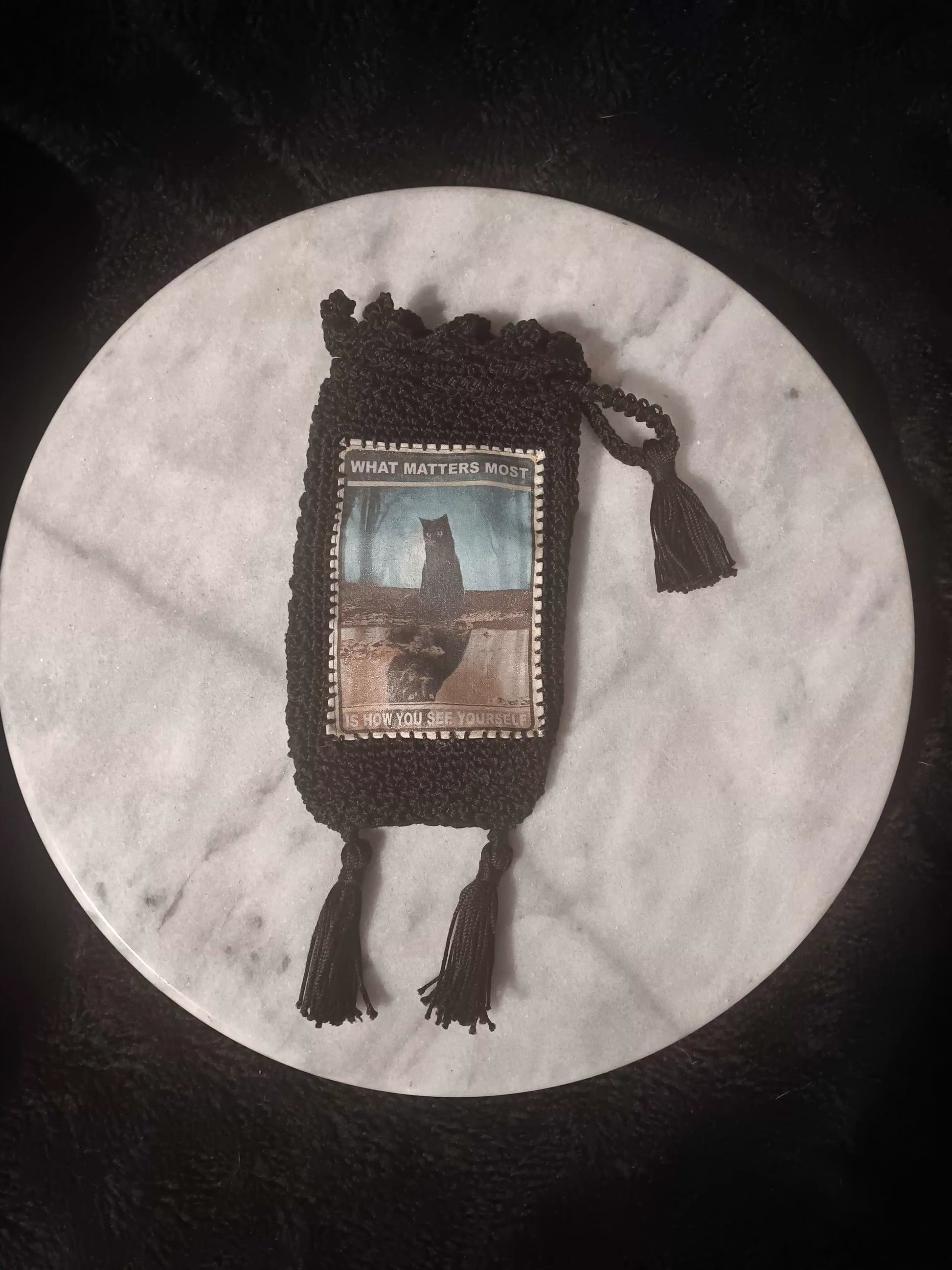 How You See Yourself Crochet Tarot Bag