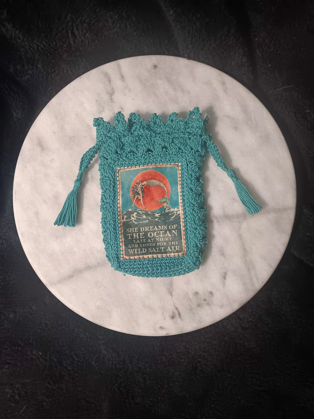 Mermaid Dreamer Crochet Tarot Bag