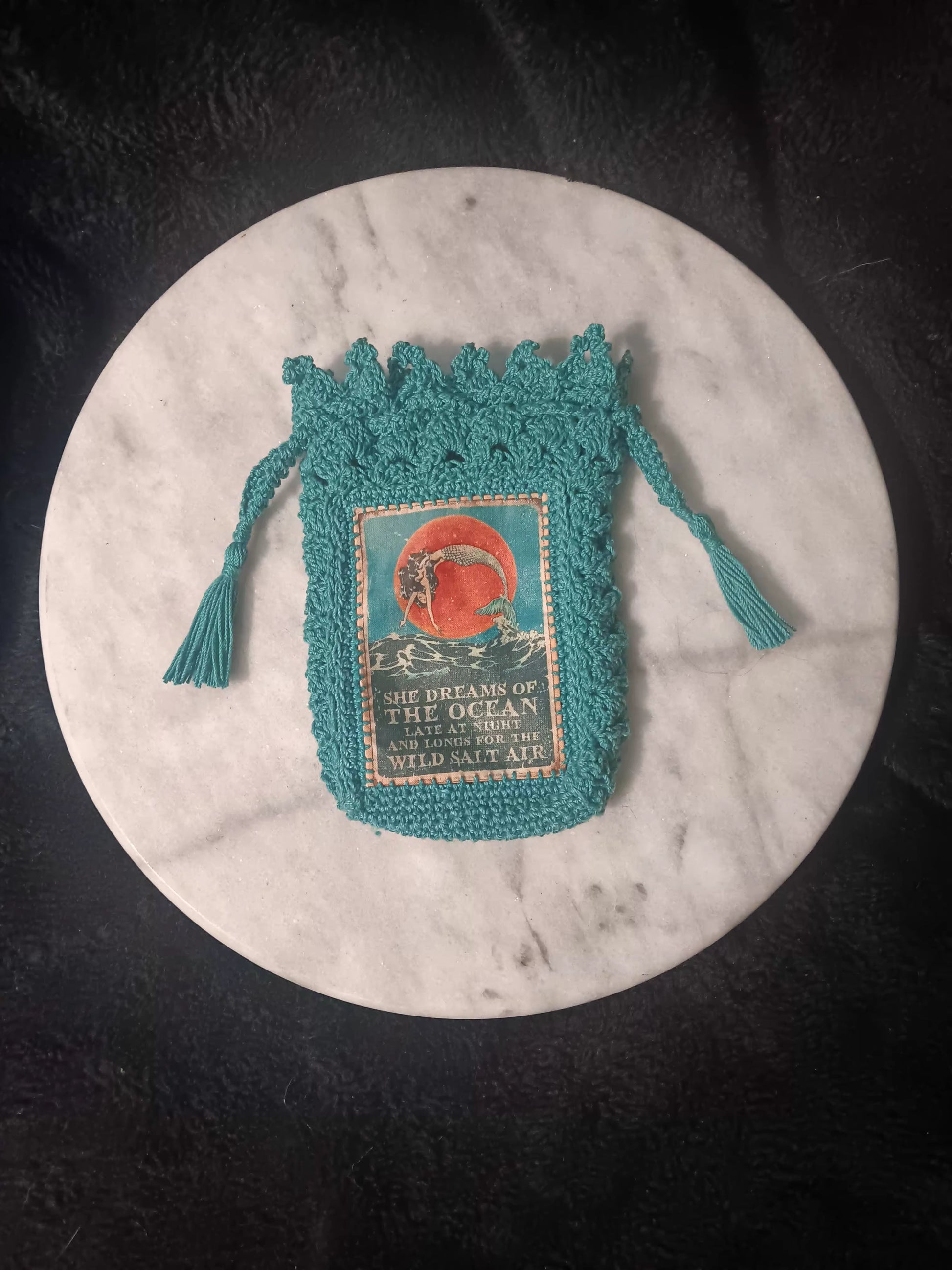 Mermaid Dreamer Crochet Tarot Bag
