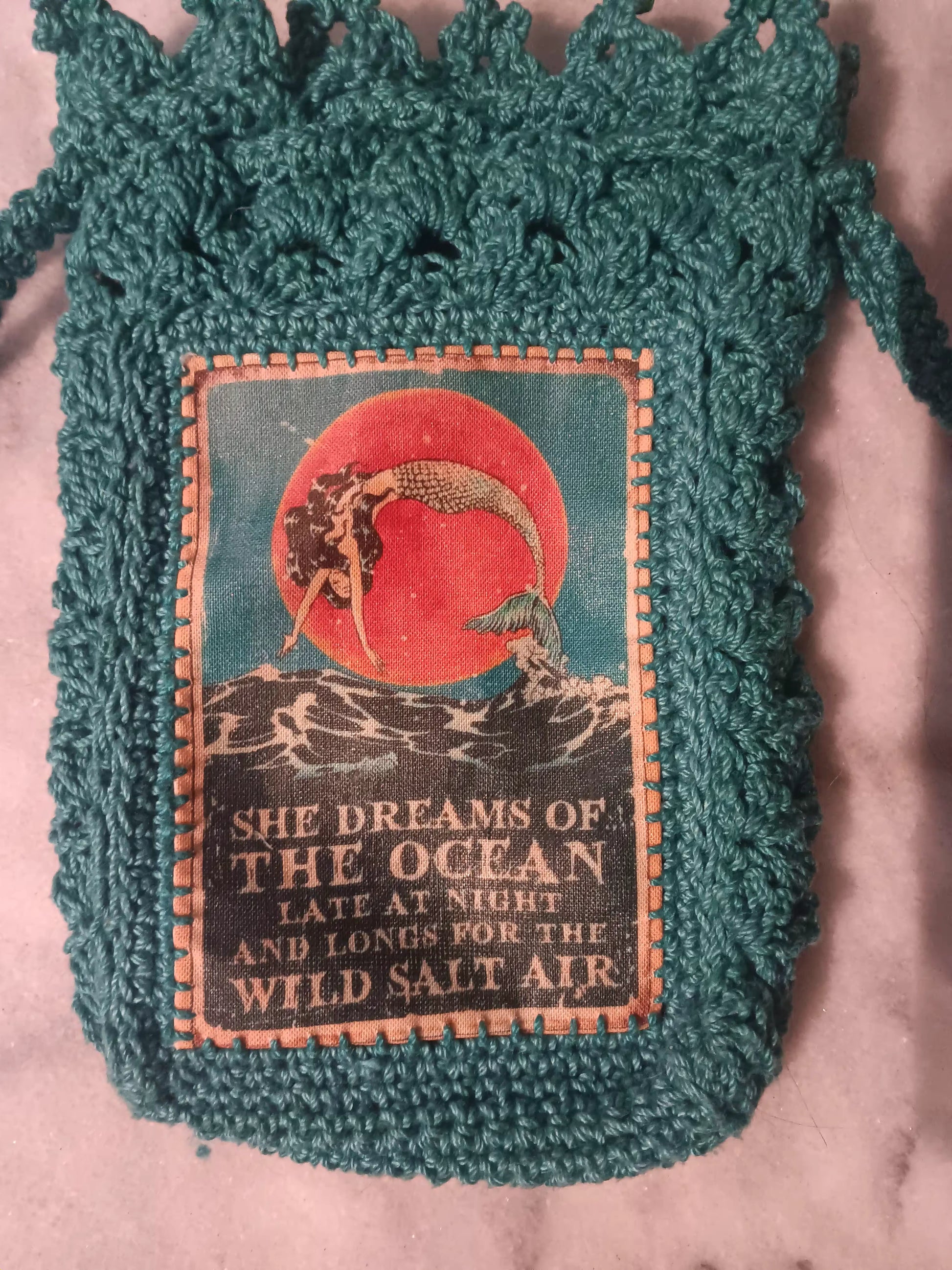 Mermaid Dreamer Crochet Tarot Bag