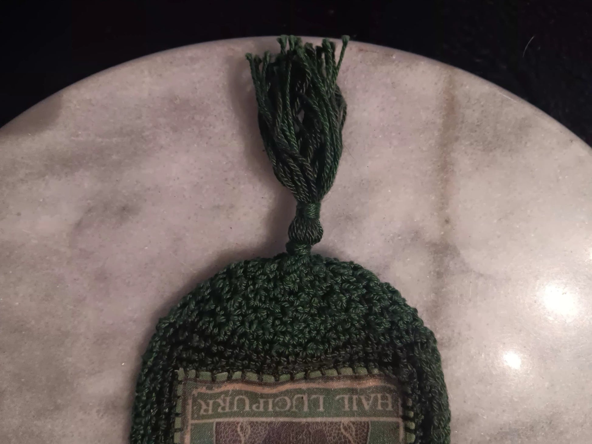 Smoke Catnip Crochet Tarot Bag (Green)