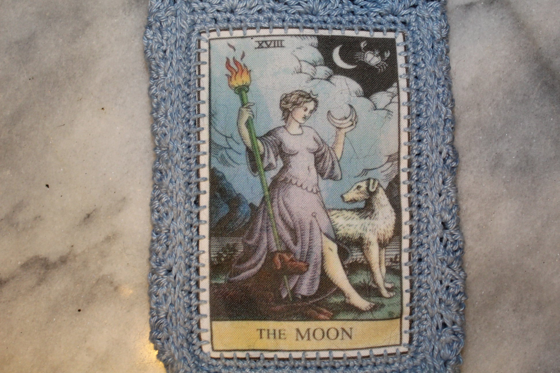 The Moon Card Crochet Bag