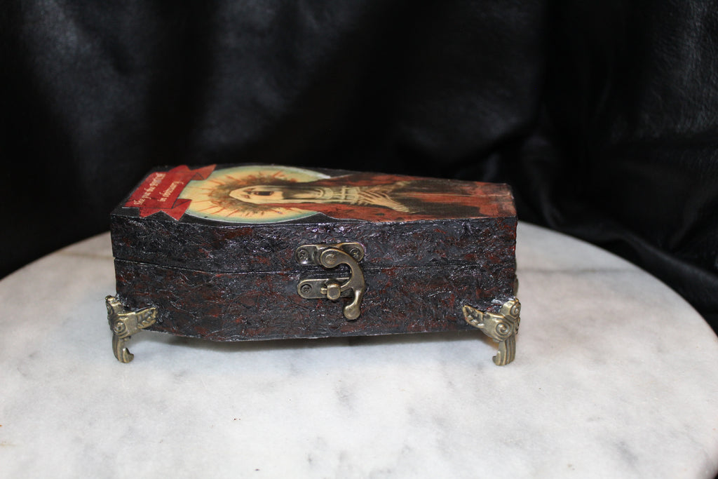 Coffin Obituary Trinket Box