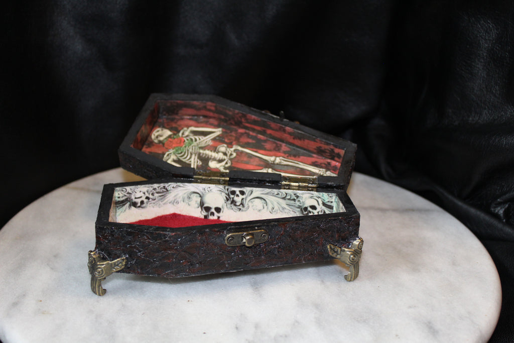 Coffin Obituary Trinket Box