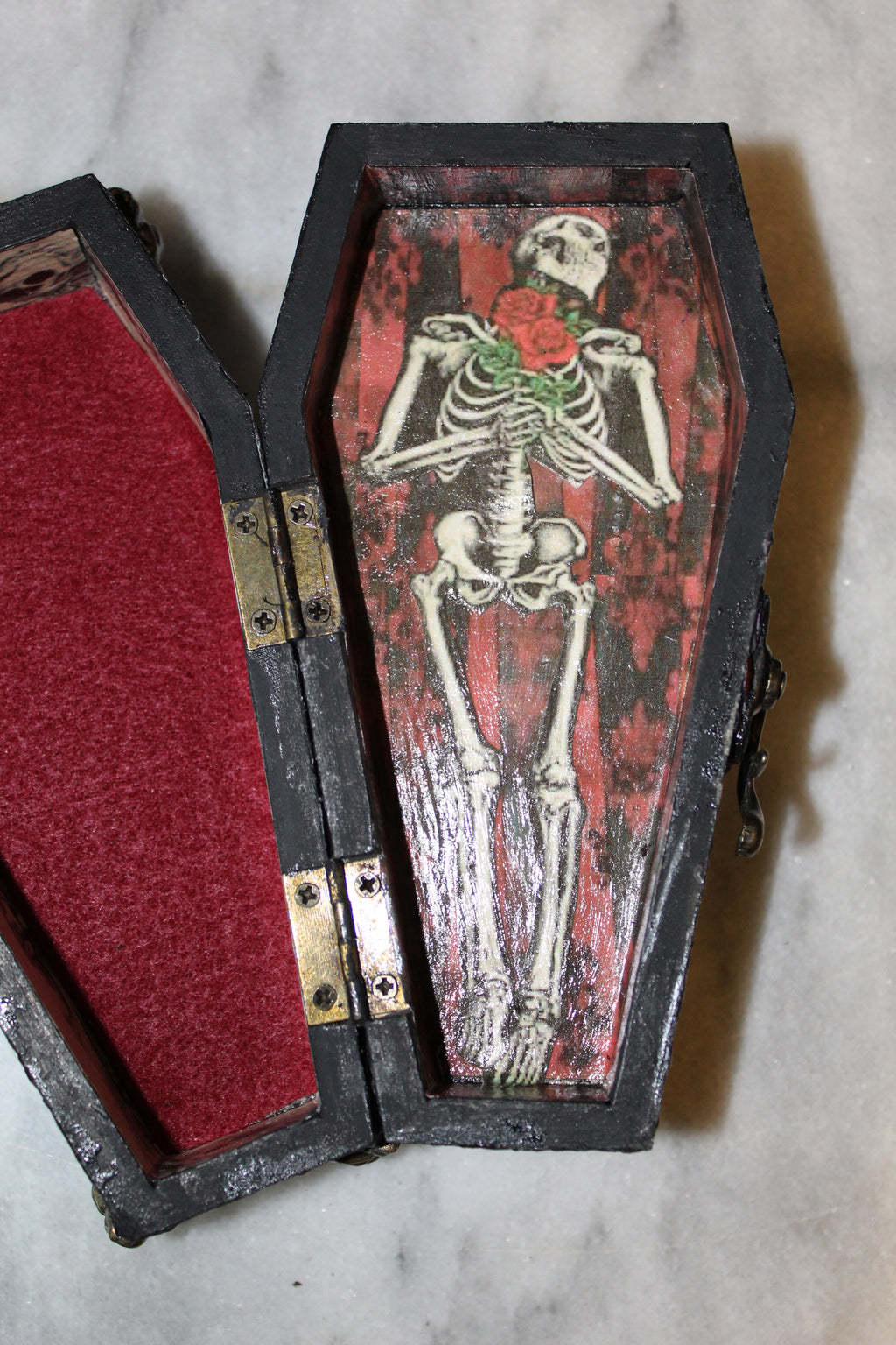 Coffin Obituary Trinket Box