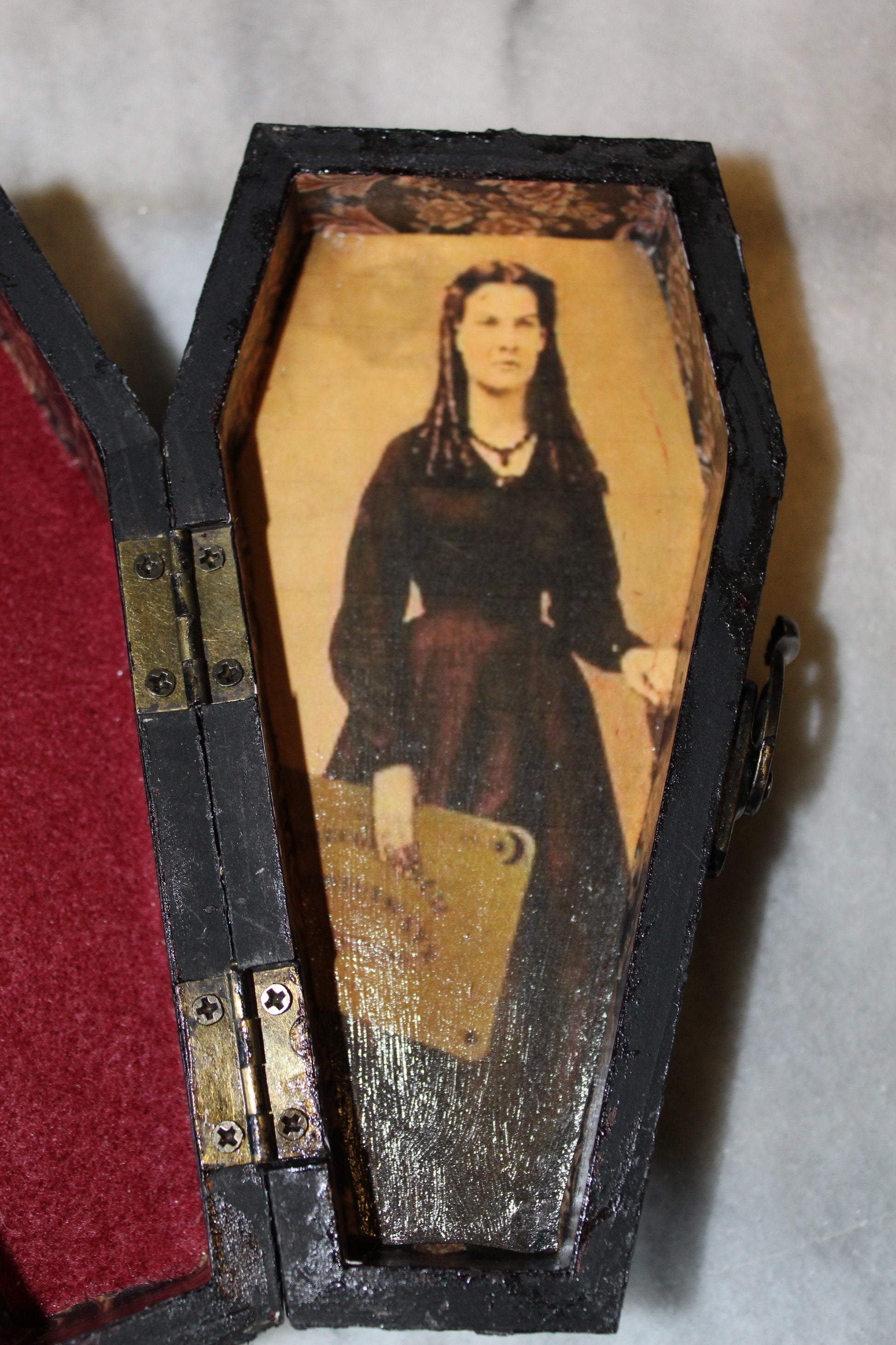 Ouija Coffin Trinket Box