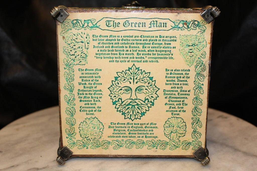 Greenman Resin Top Keepsake Box