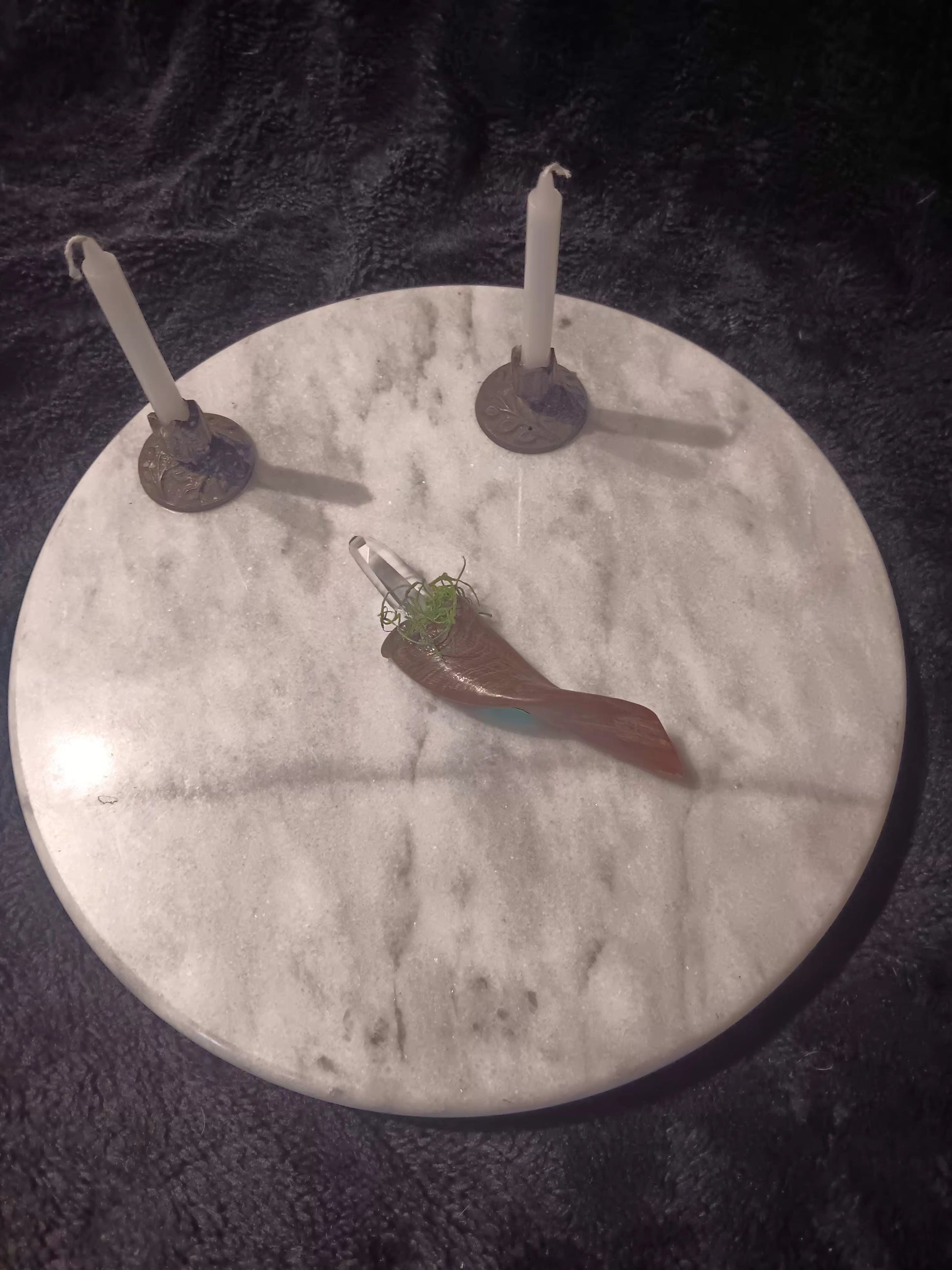 Goat Horn Quartz Wand
