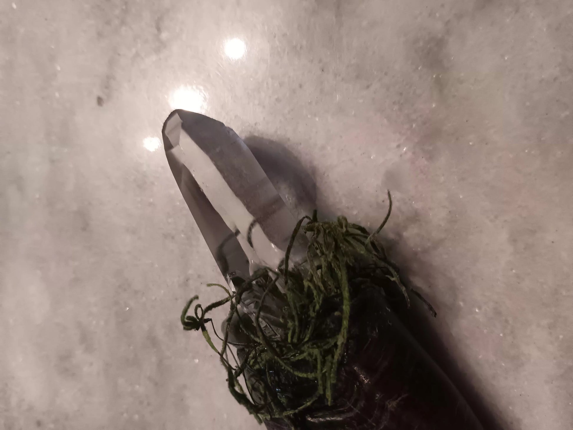 Goat Horn Quartz Wand
