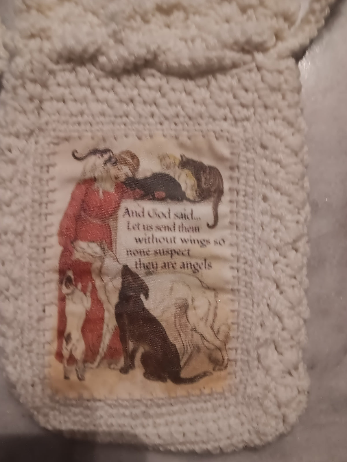 Furry Angels Crochet Tarot Bag