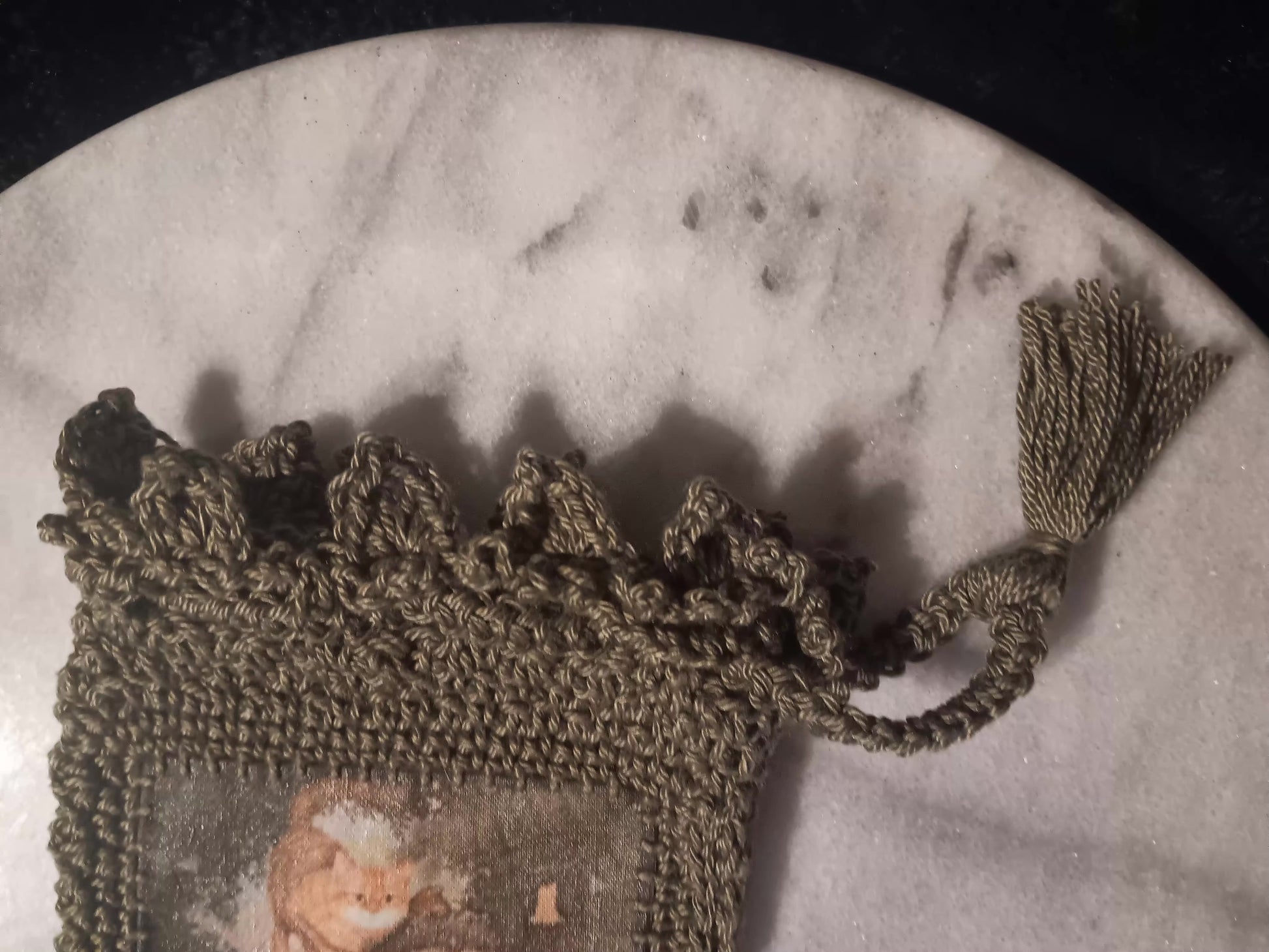 Gnome Crochet Tarot Bag