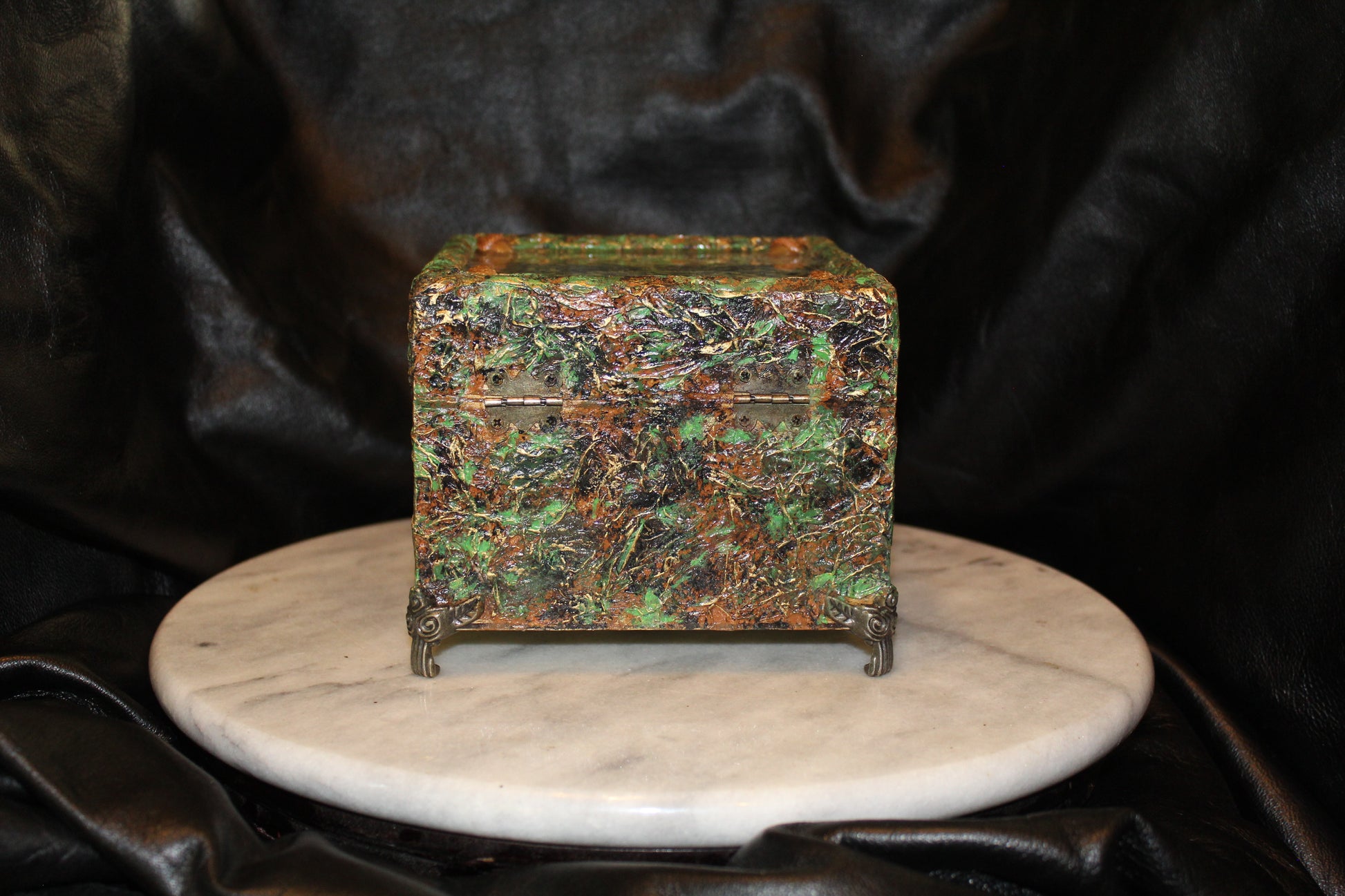 Greenman Resin Top Keepsake Box