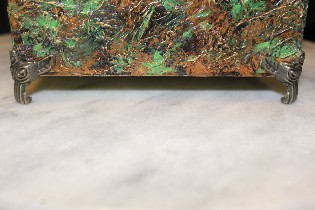 Greenman Resin Top Keepsake Box
