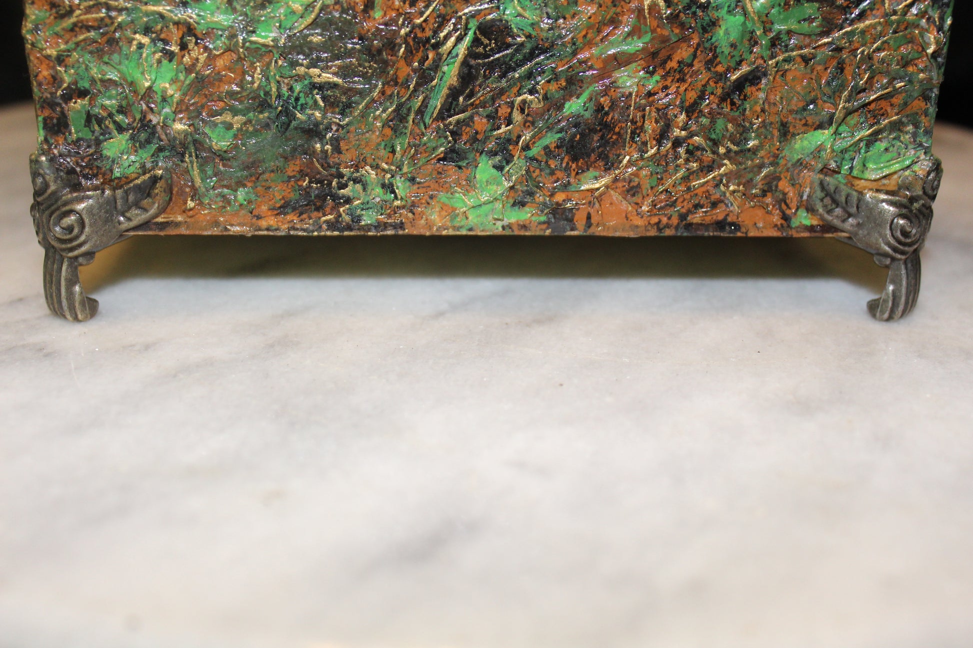 Greenman Resin Top Keepsake Box